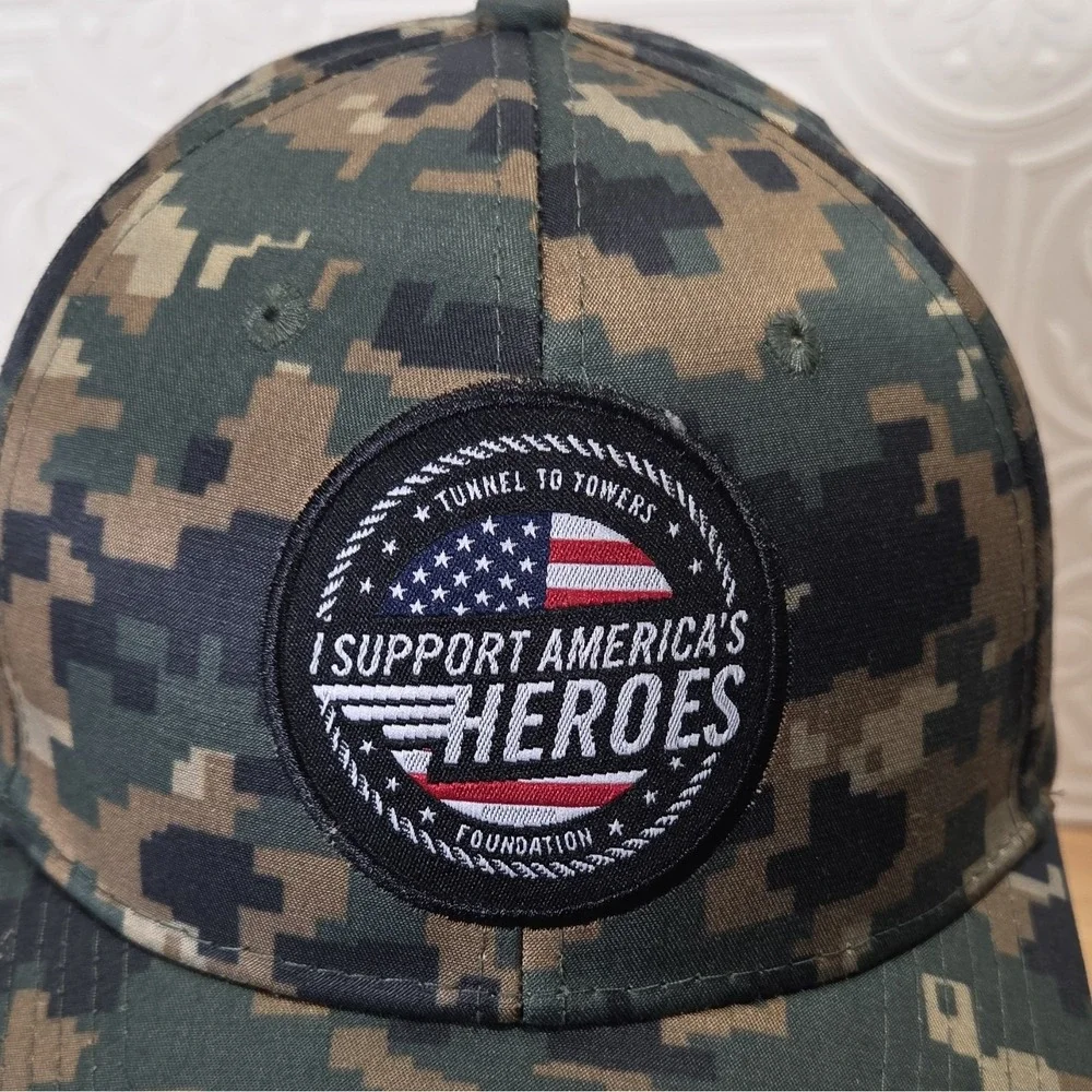 T2T.org Digital Camo Adjustable Cap I Support America's Heroes